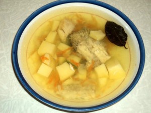 рыбный суп из судака