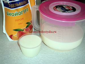 Приготовление йогурта в мультиварке